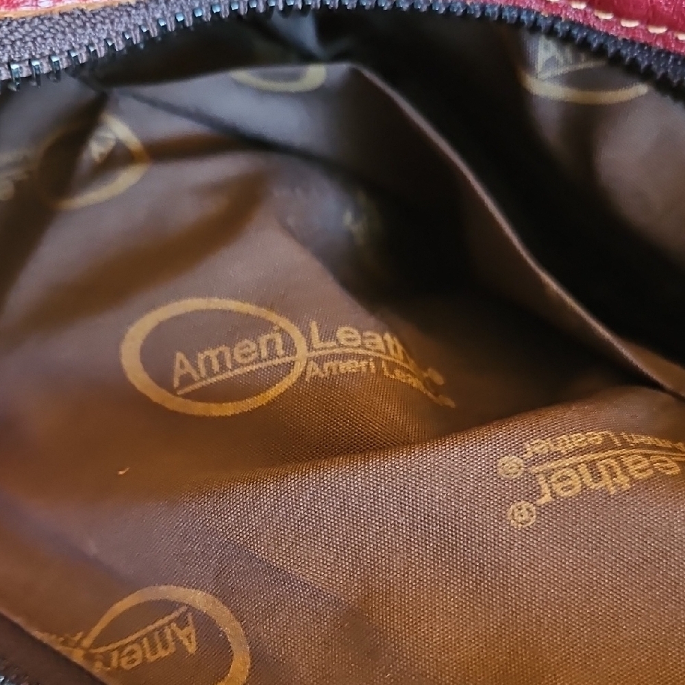 Amerileather Studded Multicolor Patchwork Tote Pu… - image 2